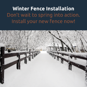 installing a fence in winter