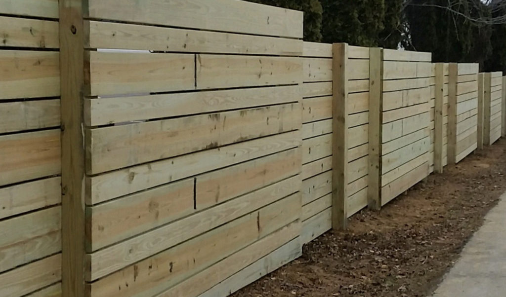 Modern Horizontal Fencing | English Hurdle and Cedar Fences