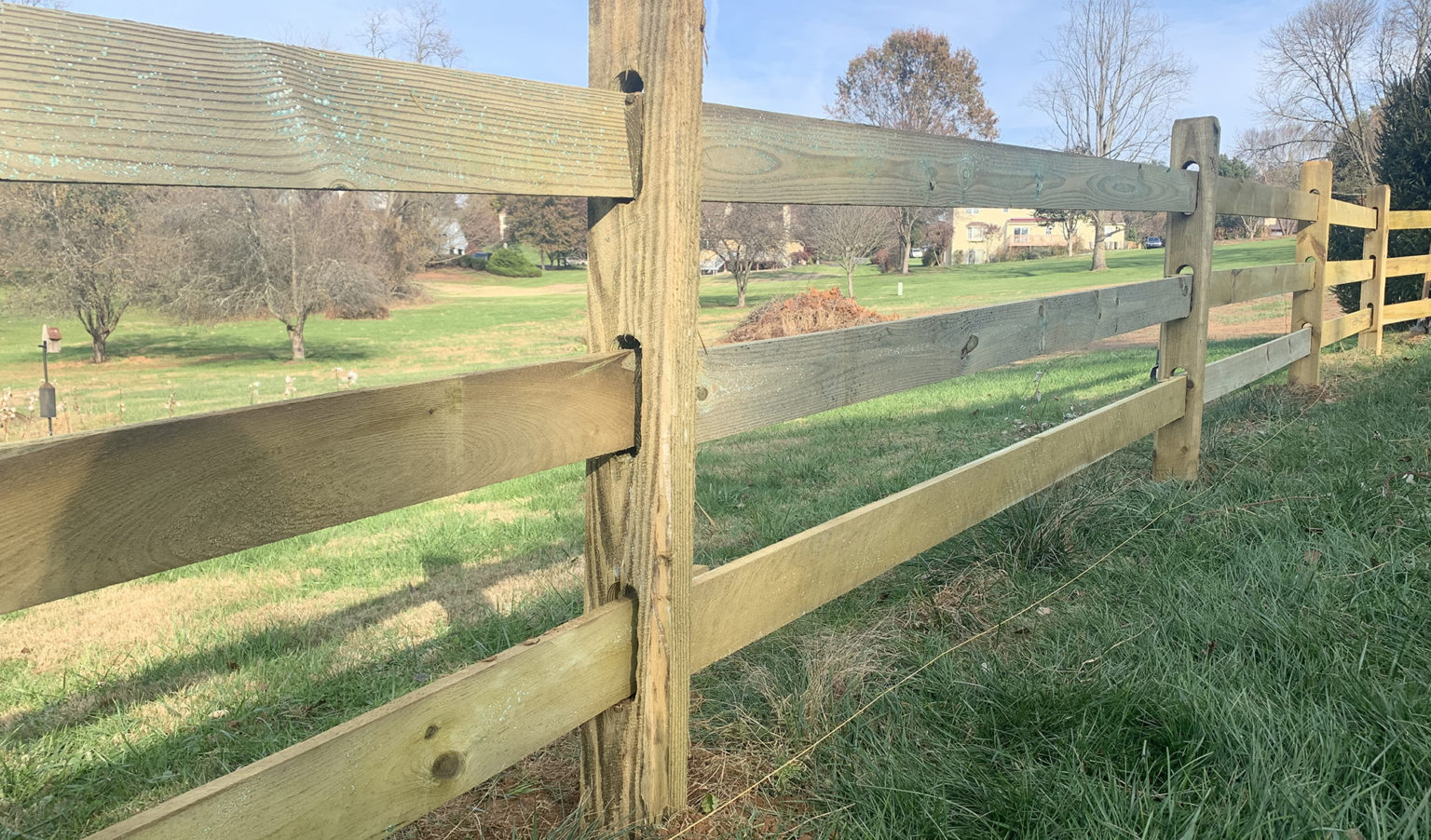 Natural and Treated Split Rail Fences | The Fence Authority